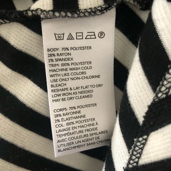 SILENCE & Noise Ponte Knit Stripe Dress - Picture 7 of 7